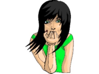 Sticker Custom Preview Image #101841 People General Woman Scared