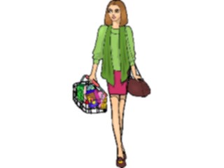 Sticker Custom Preview Image #101845 People General Woman Shopping2