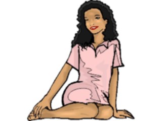 Sticker Custom Preview Image #101852 People General Woman Sitting03