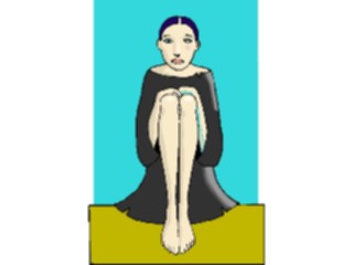 Sticker Custom Preview Image #101855 People General Woman Sitting06