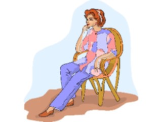 Sticker Custom Preview Image #101856 People General Woman Sitting07
