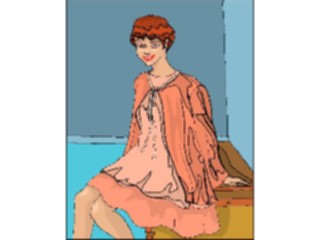 Sticker Custom Preview Image #101857 People General Woman Sitting08