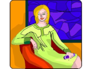 Sticker Custom Preview Image #101860 People General Woman Sitting11