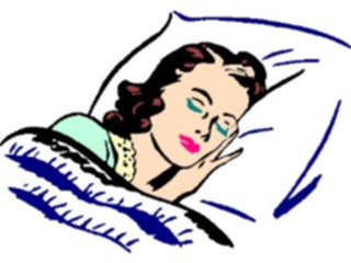 Sticker Custom Preview Image #101877 People General Woman Sleeping1