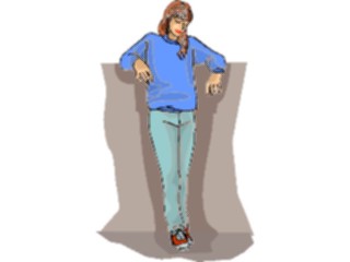 Sticker Custom Preview Image #101898 People General Woman Standing17