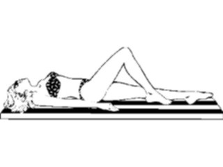 Sticker Custom Preview Image #101918 People General Woman Sunbathing