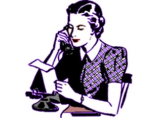Sticker Custom Preview Image #101919 People General Woman Talkingon Phone1