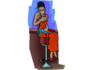 Sticker Custom Preview Image #101920 People General Woman Talkingon Phone2