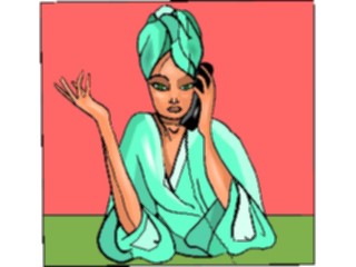 Sticker Custom Preview Image #101921 People General Woman Talkingon Phone3