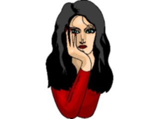 Sticker Custom Preview Image #101926 People General Woman Thinking3