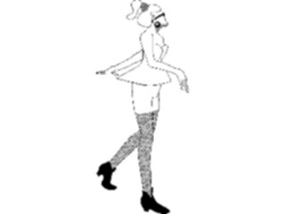 Sticker Custom Preview Image #101932 People General Woman Walking2