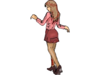 Sticker Custom Preview Image #101934 People General Woman Walking4