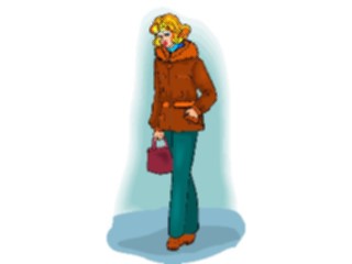 Sticker Custom Preview Image #101935 People General Woman Walking5