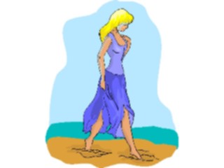Sticker Custom Preview Image #101936 People General Woman Walking6