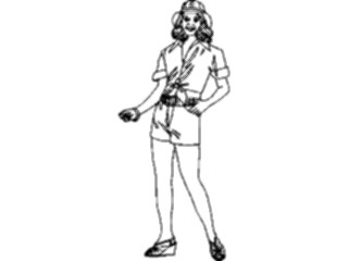 Sticker Custom Preview Image #101947 People General Woman Wearing Hat02