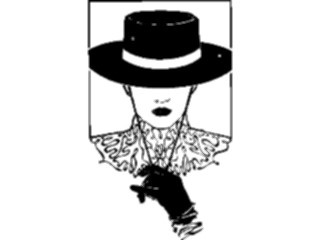 Sticker Custom Preview Image #101948 People General Woman Wearing Hat03