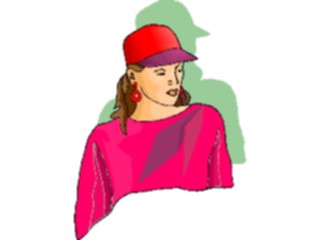 Sticker Custom Preview Image #101952 People General Woman Wearing Hat07