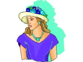 Sticker Custom Preview Image #101955 People General Woman Wearing Hat10