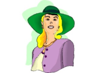 Sticker Custom Preview Image #101956 People General Woman Wearing Hat11