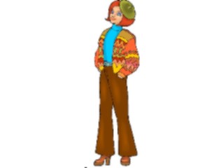 Sticker Custom Preview Image #101965 People General Woman Wearing Hat21