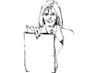 Sticker Custom Preview Image #101971 People General Womanwith Bag1