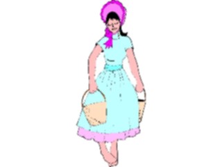 Sticker Custom Preview Image #101975 People General Womanwith Baskets