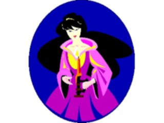 Sticker Custom Preview Image #101981 People General Womanwith Candle2