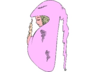 Sticker Custom Preview Image #101983 People General Womanwith Candle4