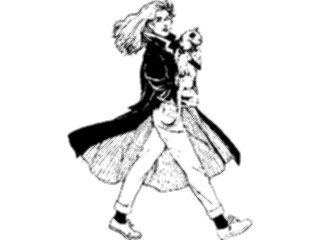 Sticker Custom Preview Image #101985 People General Womanwith Cat