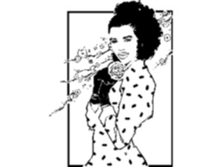 Sticker Custom Preview Image #101990 People General Womanwith Flower1