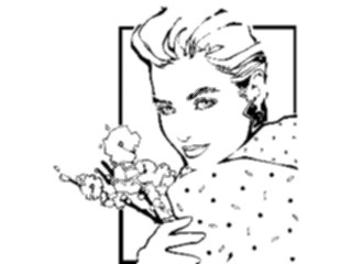 Sticker Custom Preview Image #101992 People General Womanwith Flowers1