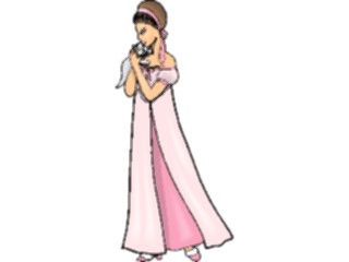 Sticker Custom Preview Image #102003 People General Womanwith Kitten