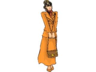 Sticker Custom Preview Image #102008 People General Womanwith Purse2