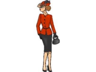 Sticker Custom Preview Image #102009 People General Womanwith Purse3