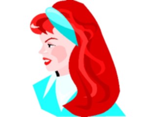 Sticker Custom Preview Image #102010 People General Womanwith Red Hair