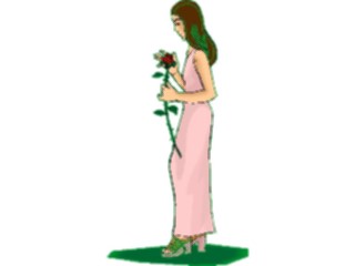 Sticker Custom Preview Image #102011 People General Womanwith Rose1