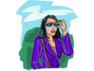 Sticker Custom Preview Image #102018 People General Womanwith Sunglasses