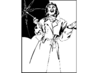 Sticker Custom Preview Image #102021 People General Womanwith Umbrella1