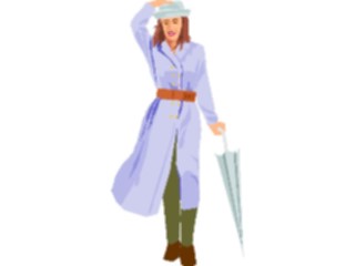 Sticker Custom Preview Image #102025 People General Womanwith Umbrella5