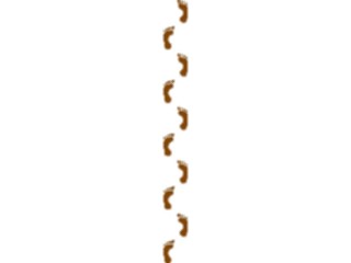 Sticker Custom Preview Image #102448 People Silhouettes Footprint Border1