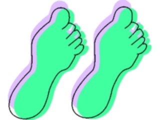 Sticker Custom Preview Image #102463 People Silhouettes Footprints10
