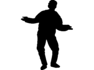 Sticker Custom Preview Image #102530 People Silhouettes Man06
