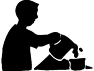 Sticker Custom Preview Image #102648 People Silhouettes Pouring
