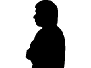 Sticker Custom Preview Image #102657 People Silhouettes Profile Man02