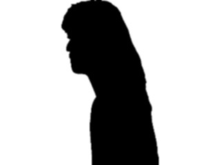 Sticker Custom Preview Image #102673 People Silhouettes Profile Woman3