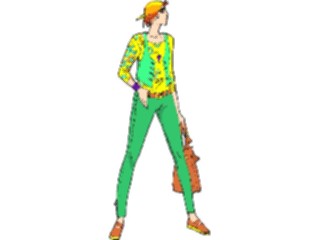 Sticker Custom Preview Image #102979 People Teenagers Girl Standing06