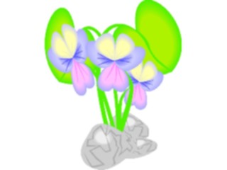 Sticker Custom Preview Image #104877 Plants Flowers Flowers Violet1