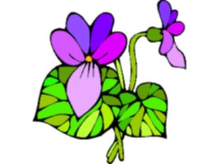 Sticker Custom Preview Image #104878 Plants Flowers Flowers Violet2