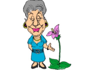 Sticker Custom Preview Image #104897 Plants Flowers Flowers Womanwith Flower