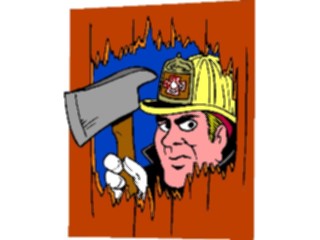 Sticker Custom Preview Image #105714 Police Fire Fire Fighterwith Ax